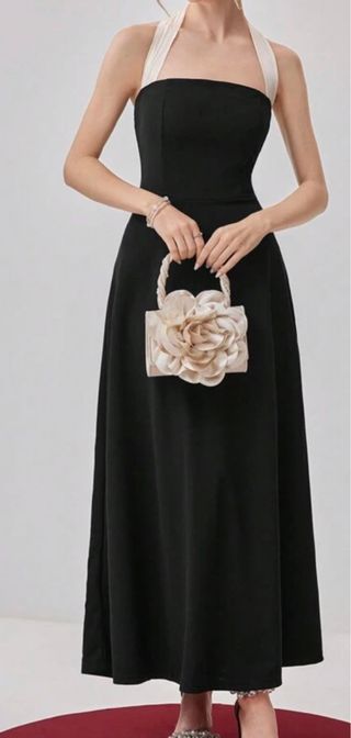 Vestido de noche con lazo