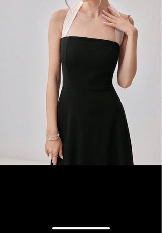 Vestido de noche con lazo