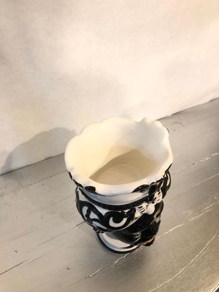 Testa di moro ceramica vaso portavaso fiori arredo