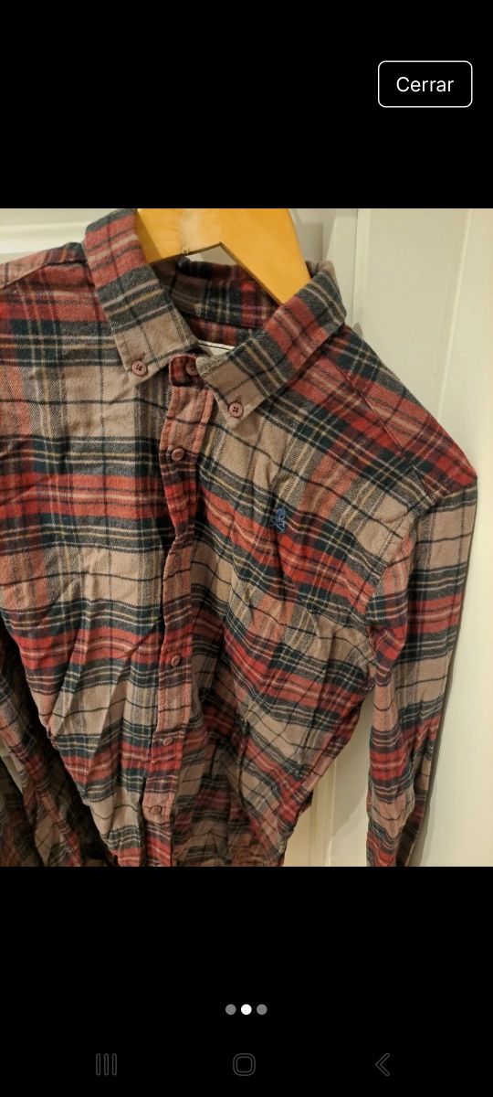 Camisa franela Scalpers talla 39