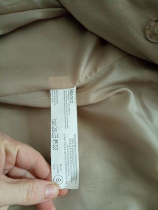 Gabardina Blanco