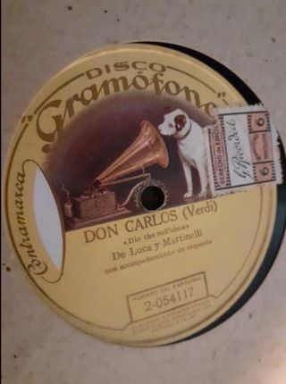 Discos de pizarra gramófono