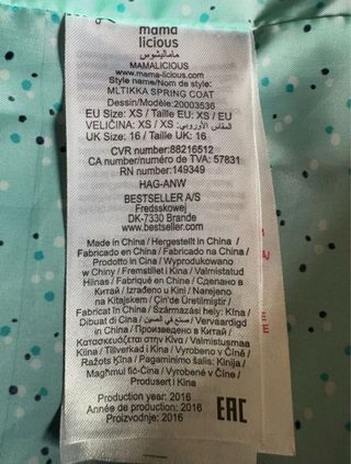 Parka premaman 2 in 1