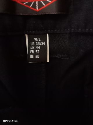 Pantalón táctico hombre talla grande