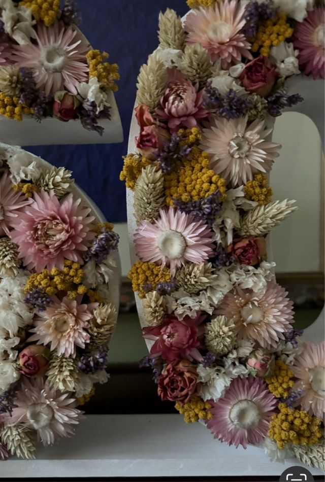 Numeros de flores secas