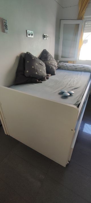 Cama nido doble lista para llevar. Ya desmontada