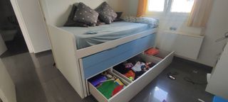 Cama nido doble lista para llevar. Ya desmontada