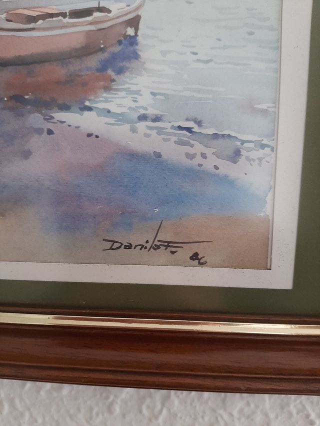 Acuarela, del pintor Danilof.