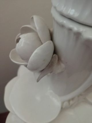 Lámpara porcelana vintage artesanía italiana