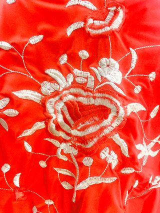 Mantón de Manilla cuadrado de Flamenco para Mujer