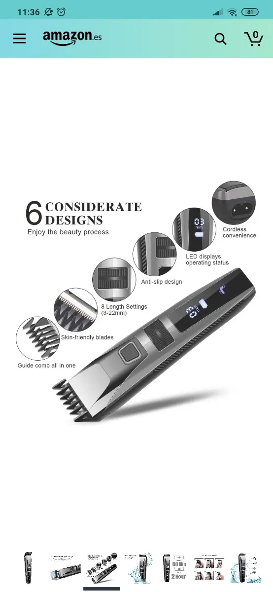 Cortapelos impermeable