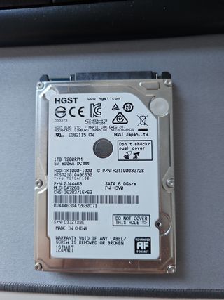 Hdd disco duro 1TB 2.5"