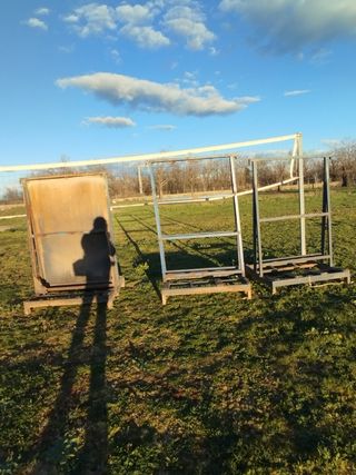 Caballetes de vidrio y mármol