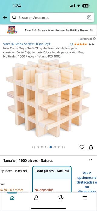 New Classic ToysPlanks2PlayTablones de Madera par