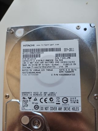 HDD disco duro 2TB 3.5"