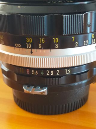 Objetivo Nikkor-S  Auto 55  f:1.2 MODIFICADO AI