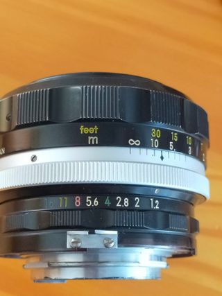 Objetivo Nikkor-S  Auto 55  f:1.2 MODIFICADO AI