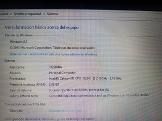 Portatil Toshiba Satellite L10W