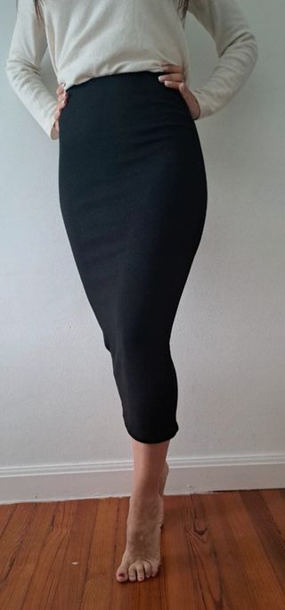 Falda algodón Zara tala S