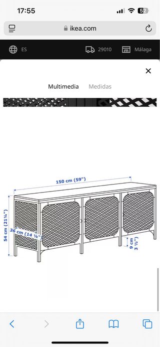 Mueble tv ikea fjallbo