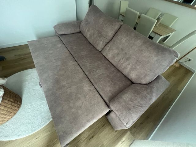 Sofá cama color visón