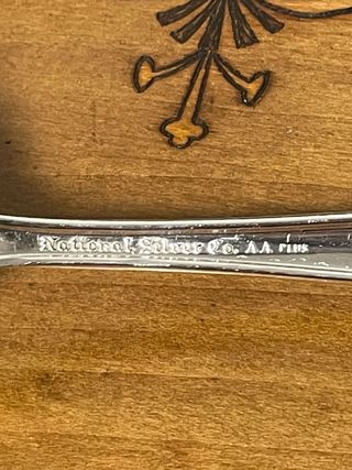 Set di posate vintage "National Silver Co." 1910