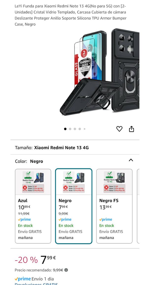 Funda TC Redmi Note 13   4G