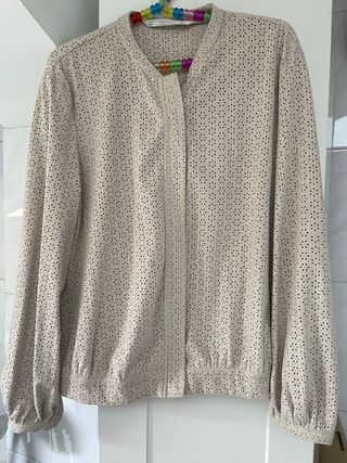 Chaqueta efecto ante