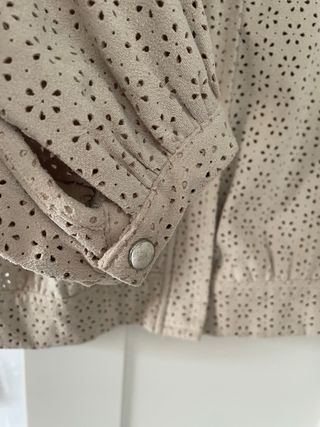 Chaqueta efecto ante