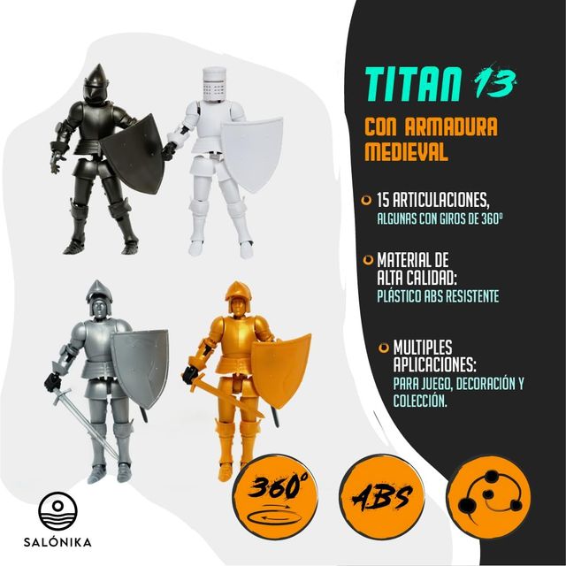 Action Figure NUEVOS T13, Caballeros Medievales