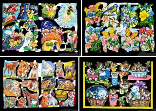 Lámina PURPURINA CROMOS TROQUELADOS