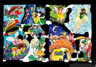 Lámina PURPURINA CROMOS TROQUELADOS