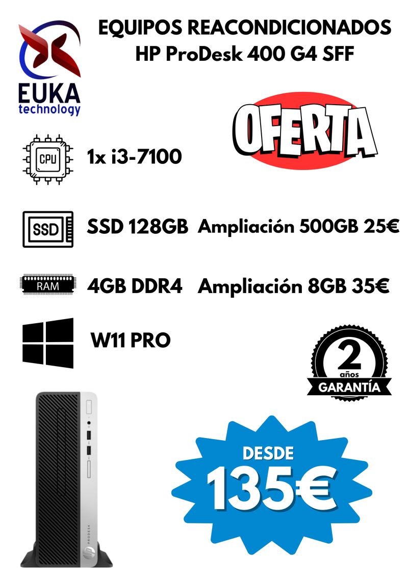 Ordenador HP ProDesk 400 G4 SFF afbeelding 4