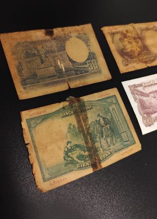 Lote pesetas antiguas del Banco de España