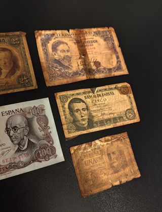 Lote pesetas antiguas del Banco de España