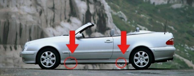 Tapa talonera Mercedes Clk w208