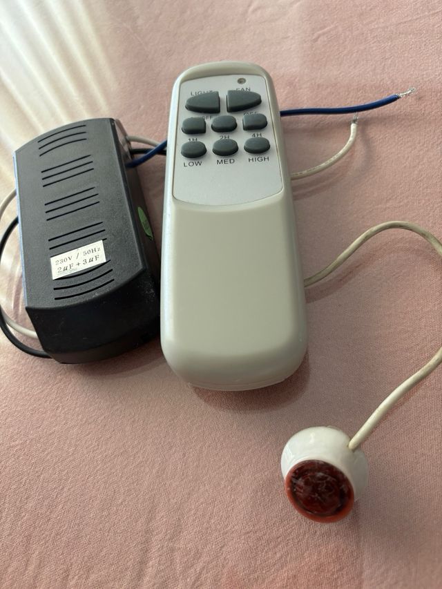 2 mandos y receptores de ventilador de techo