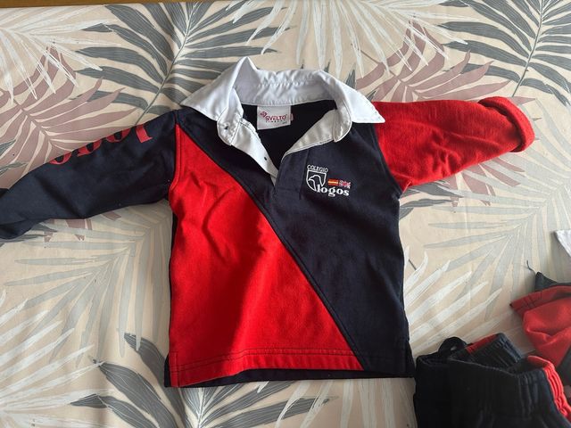 Uniforme colegio logos sudadera talla 00