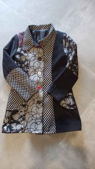 Cappotto fantasia donna taglia M/L