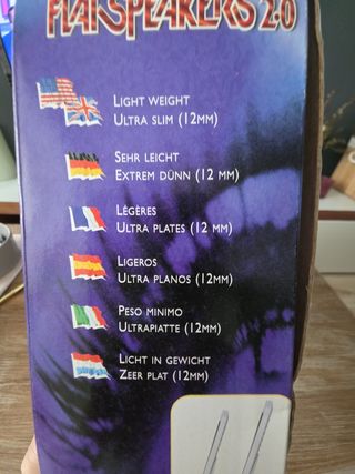 Altavoces ultra planos PC TV etc