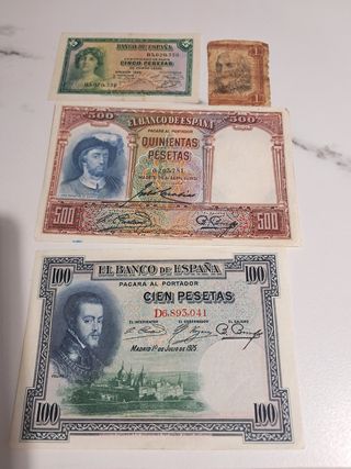 Billetes antiguos 