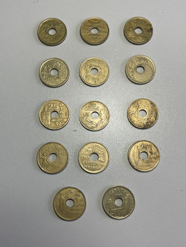 España. Juan Carlos I. 25 Pesetas Lote histórico d