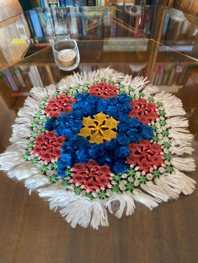 Tappeto esagonale molto originale 32 cm