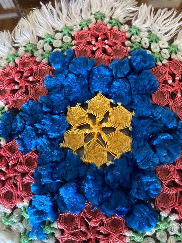 Tappeto esagonale molto originale 32 cm