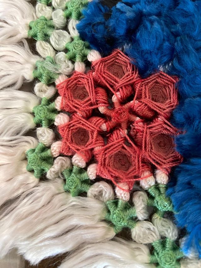 Tappeto esagonale molto originale 32 cm