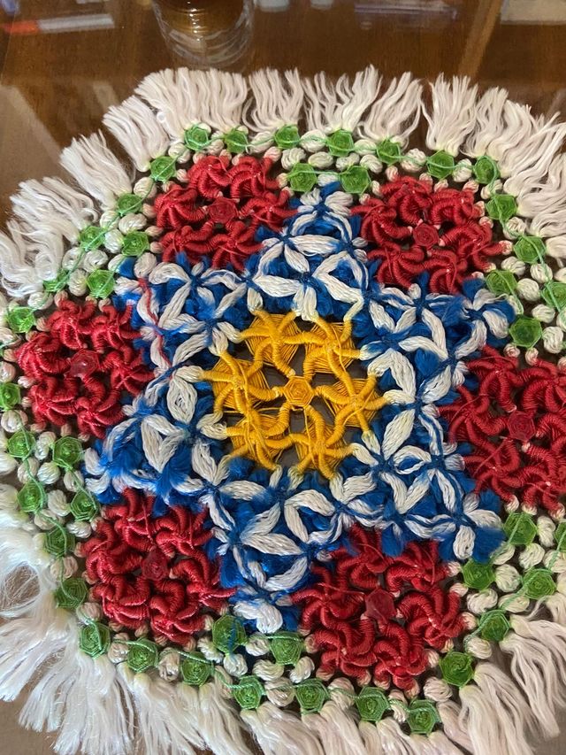 Tappeto esagonale molto originale 32 cm