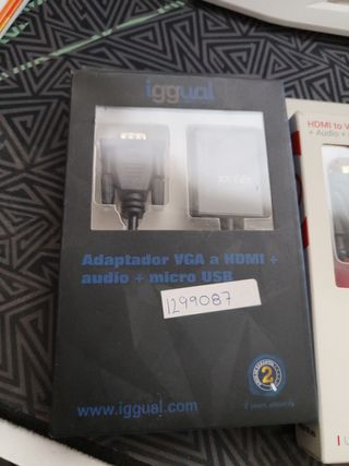 Adaptador VGA a HDMI y HDMI a VGA