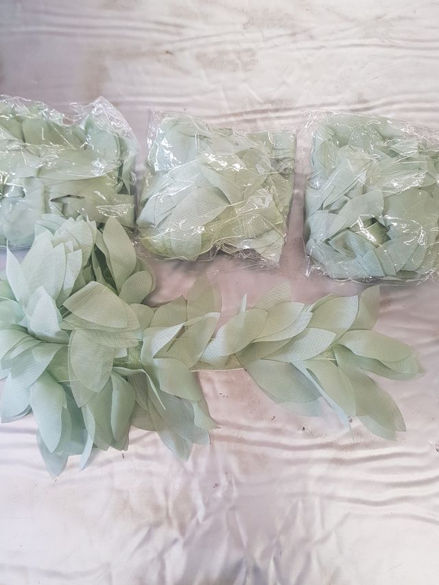 Pasamaneria ( hojas de tela)