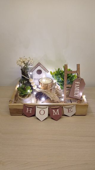Set decoración con luz