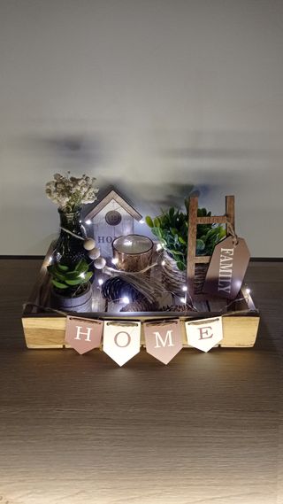 Set decoración con luz